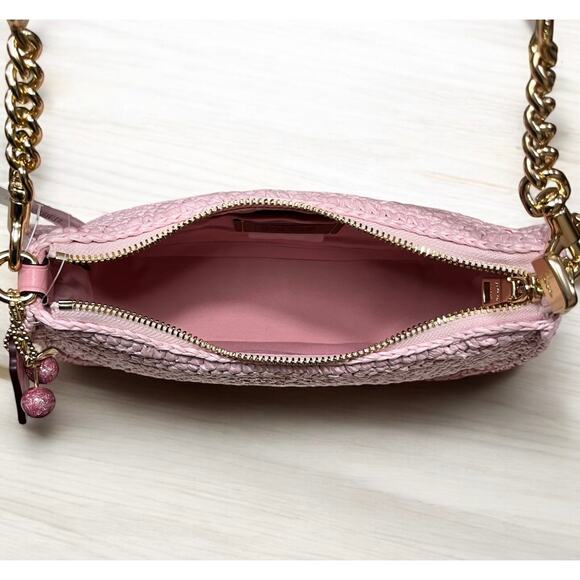 New With Tags Coach CBH59 Straw Teri Shoulder Bag - Picture 5 of 11
